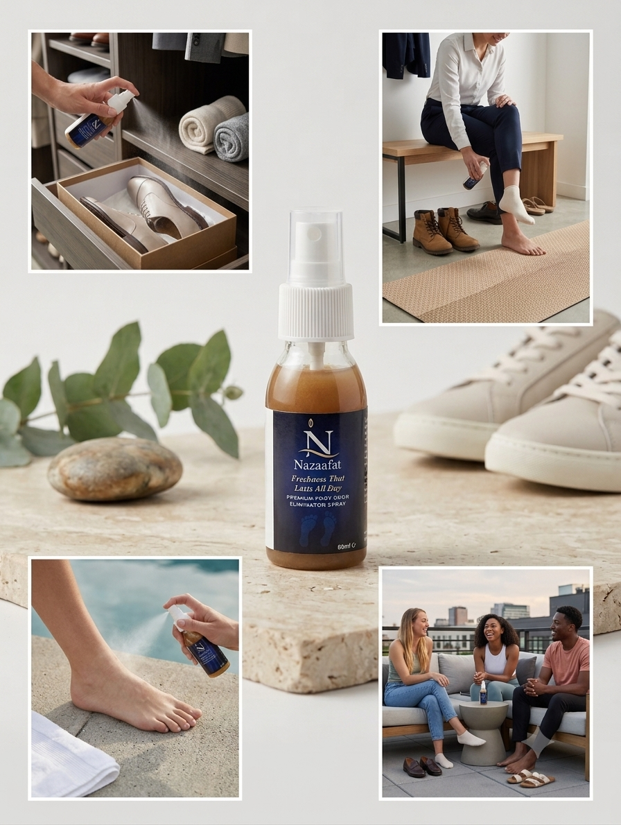 Nazaafat Foot Odor Eliminator Spray - 60ml